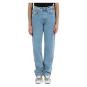 Straight Fit Jeans Replay , Blue , Dames