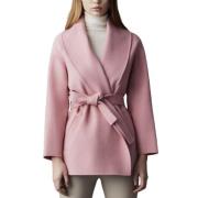 Tyra Double-Face Wol Wrap Jas Mackage , Pink , Dames
