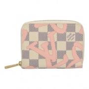 Pre-owned Canvas wallets Louis Vuitton Vintage , Pink , Dames