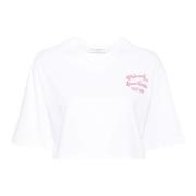 Witte Katoenen T-shirt met Logo Print Philosophy di Lorenzo Serafini ,...