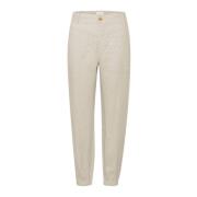 Linnen Broek French Oak Part Two , Beige , Dames