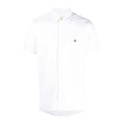Witte korte mouwen shirt Vivienne Westwood , White , Heren