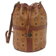 Pre-owned Canvas shoulder-bags MCM Pre-owned , Beige , Dames