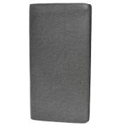 Pre-owned Leather wallets Louis Vuitton Vintage , Gray , Dames