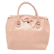 Pre-owned Leather totes Valentino Vintage , Pink , Dames