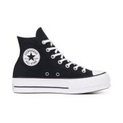 Zwarte Dames Hoge Sneakers Converse , Black , Dames