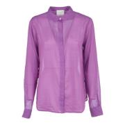 Reguliere Voile Overhemden Forte Forte , Purple , Dames
