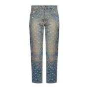 Geprinte jeans Amiri , Blue , Heren