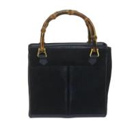 Pre-owned Suede handbags Gucci Vintage , Blue , Dames