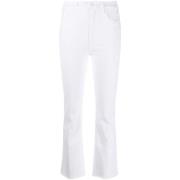 FOT `The Hustler Ankle Fray` Bootcut Jeans Mother , White , Dames