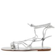 Pre-owned Leather sandals Gianvito Rossi Pre-owned , Gray , Dames