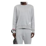 Grijze Gestreepte Crewneck Sweatshirt Thom Browne , Gray , Heren