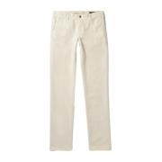 Italiaanse stijl witte katoenen slacks Incotex , White , Heren