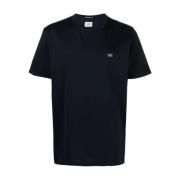 Eclipse Mercerized Katoenen T-shirt C.p. Company , Black , Heren