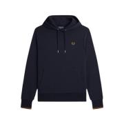 Hoodie met ritssluiting en norHeren pasvorm Fred Perry , Blue , Heren