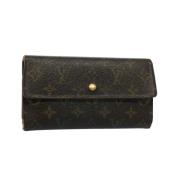 Pre-owned Canvas wallets Louis Vuitton Vintage , Brown , Dames