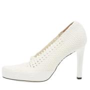 Pre-owned Fabric heels Fendi Vintage , White , Dames