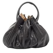 Pre-owned Leather handbags Armani Pre-owned , Black , Dames