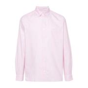 Roze Gestreept Overhemd met Klassieke Kraag A.p.c. , Pink , Heren
