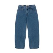 Baggy Dad Jeans in Medium-Wash Denim Levi's , Blue , Dames