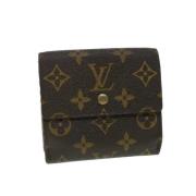 Pre-owned Coated canvas wallets Louis Vuitton Vintage , Brown , Dames