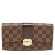 Pre-owned Coated canvas wallets Louis Vuitton Vintage , Brown , Dames