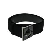 Pre-owned Suede belts Chanel Vintage , Black , Unisex