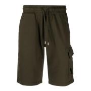 Lichte Fleece Shorts in Groen C.p. Company , Green , Heren