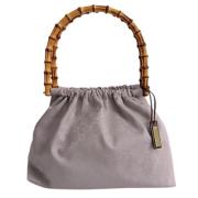 Pre-owned Canvas handbags Gucci Vintage , Purple , Dames