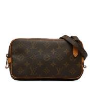 Pre-owned Canvas shoulder-bags Louis Vuitton Vintage , Brown , Dames