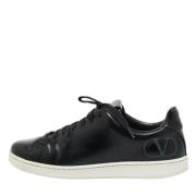 Pre-owned Leather sneakers Valentino Vintage , Black , Dames