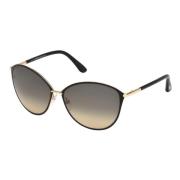 Penelope Sunglasses in Gold Black/Grey Beige Shaded Tom Ford , Black ,...