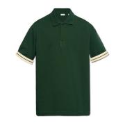Polo shirt met logo Burberry , Green , Heren