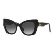 Black/Grey Shaded Sunglasses Dolce & Gabbana , Black , Dames