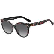 Flowered Black/Grey Shaded Sunglasses Kate Spade , Black , Dames