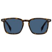 Boss Sunglasses Dark Havana/Blue Hugo Boss , Multicolor , Heren