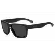 Matte Black Grey Zonnebril Hugo Boss , Black , Heren