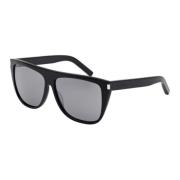 SL 1 Sunglasses, Black/Grey Silver Saint Laurent , Black , Unisex