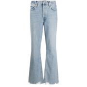 Blauwe relaxed boot jeans Agolde , Blue , Dames