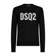 961 Pullover - Stijlvol en Comfortabel Dsquared2 , Black , Heren