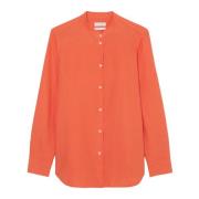 Linnen blouse normaal Marc O'Polo , Orange , Dames