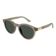 Bruin/Groene Zonnebril Gucci , Multicolor , Heren