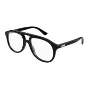 Zwarte zonnebril montuur Gucci , Black , Unisex