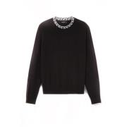 Stijlvolle Sweaters Versace , Black , Heren