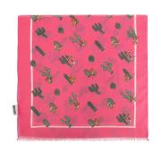 Katoenen sjaal Moschino , Pink , Unisex
