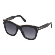 Julie Sunglasses - Black/Grey Shaded Tom Ford , Black , Dames