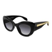 Black/Grey Shaded Sunglasses Alexander McQueen , Black , Dames