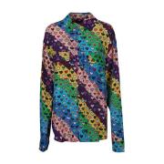 Gedrukte Viscose Shirt Alessandro Enriquez , Multicolor , Dames