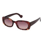 Red Havana Sunglasses with Red Shaded Lenses Moncler , Multicolor , Da...