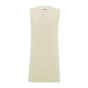 Witte Mouwloze Mini Jurk Jil Sander , White , Dames